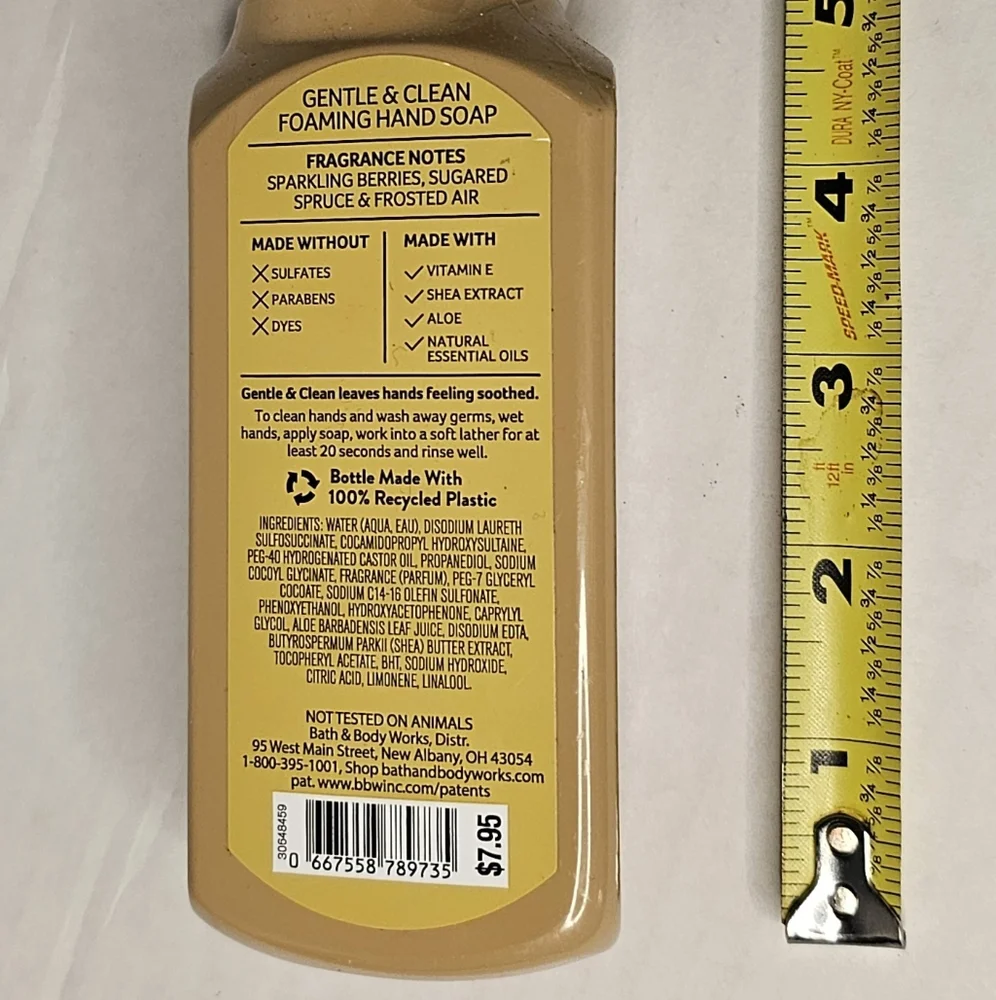 [Bath & Body Works] Golden Berry Mistletoe Foaming Hand Soap